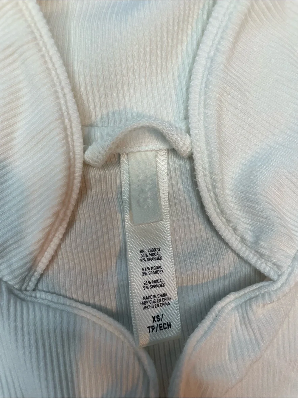 Skims lounge sleeping Ribbed White Bralette Top